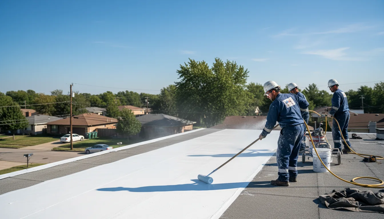 Commercial roof coating in Boissevain, VA near me
